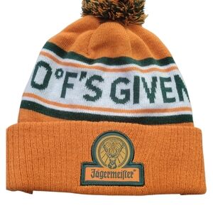 Jägermeister Orange and Green Knit Beanie